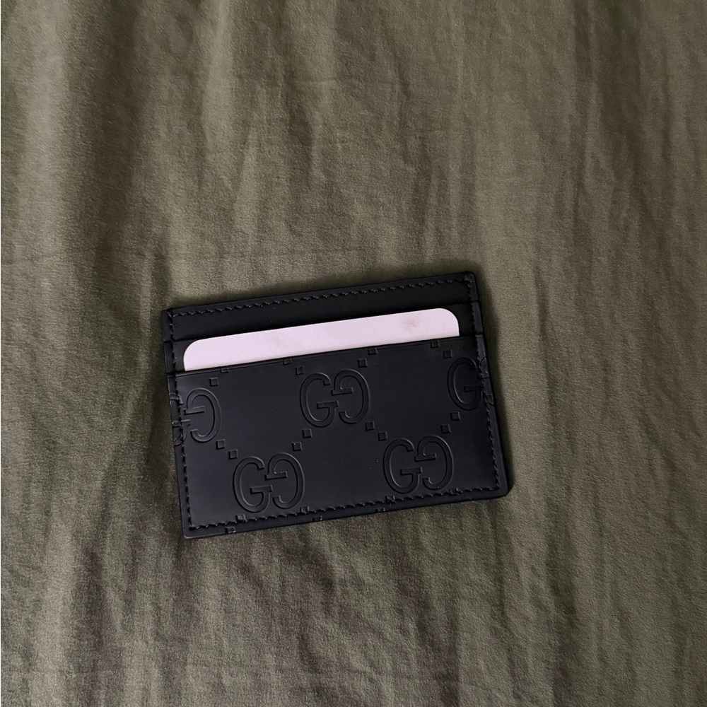 Gucci Black Rubber Card Holder